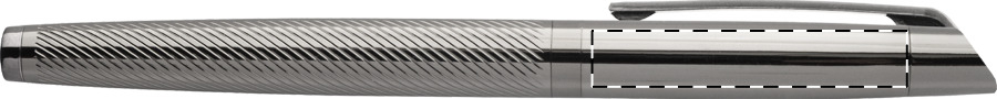 Roller pen below clip - right handed