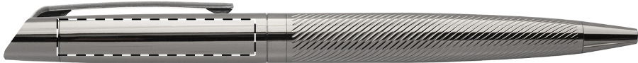 Ballpoint pen below clip - left handed