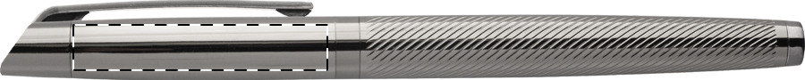 Roller pen below clip - left handed