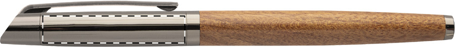 Roller pen below clip - left handed