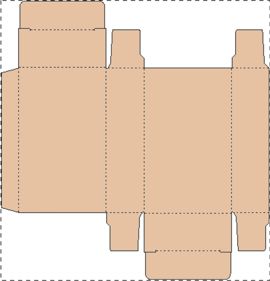 Custom kraft paperboard box