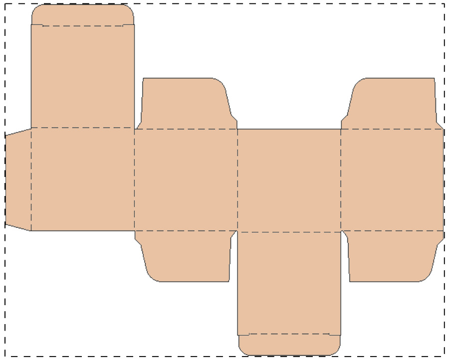 Custom kraft paperboard box