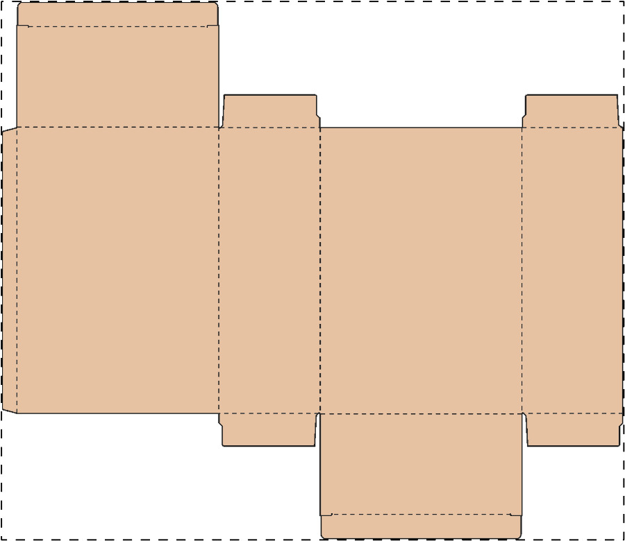 Custom kraft paperboard box