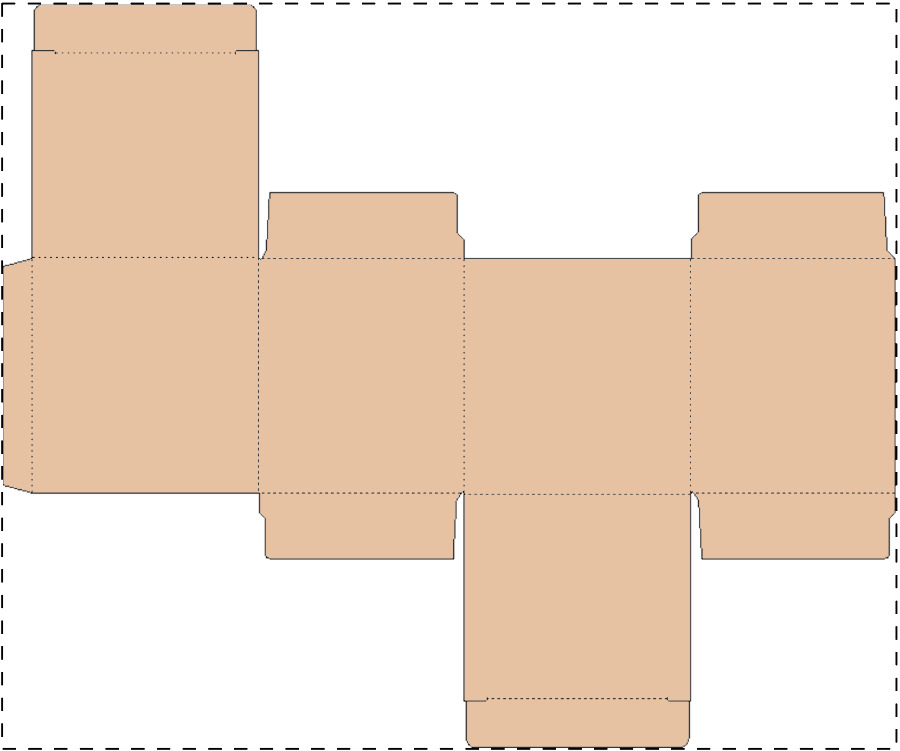 Custom kraft paperboard box