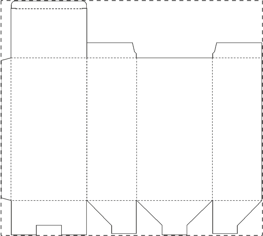 Individuell gestalteter Papierkarton