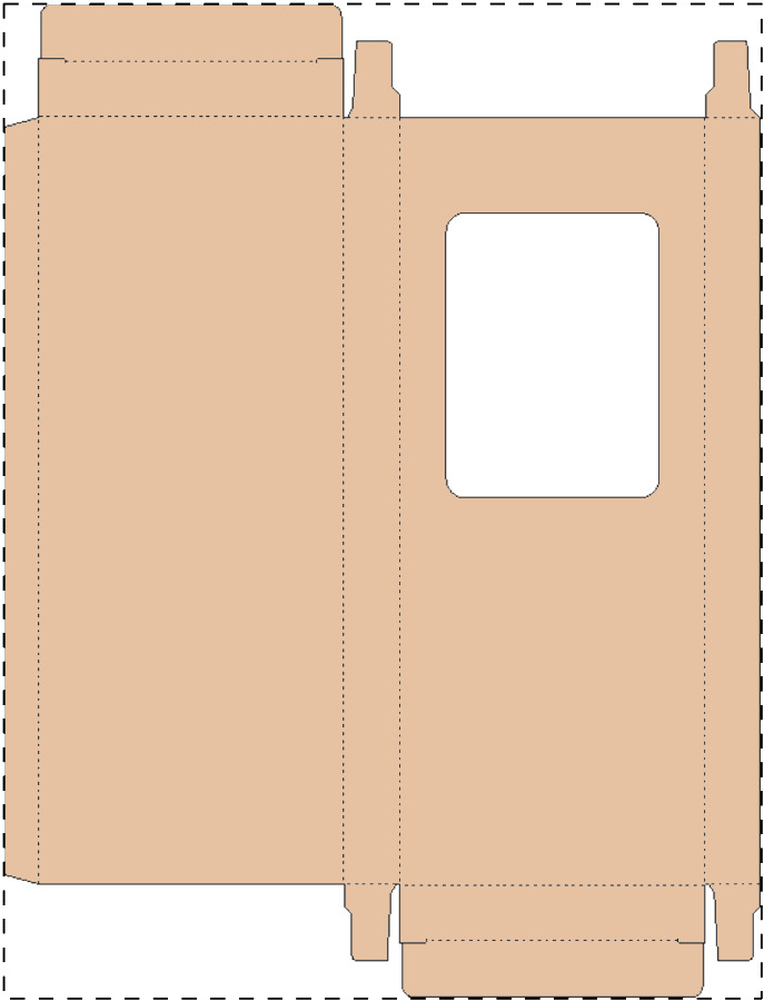Custom kraft paperboard box