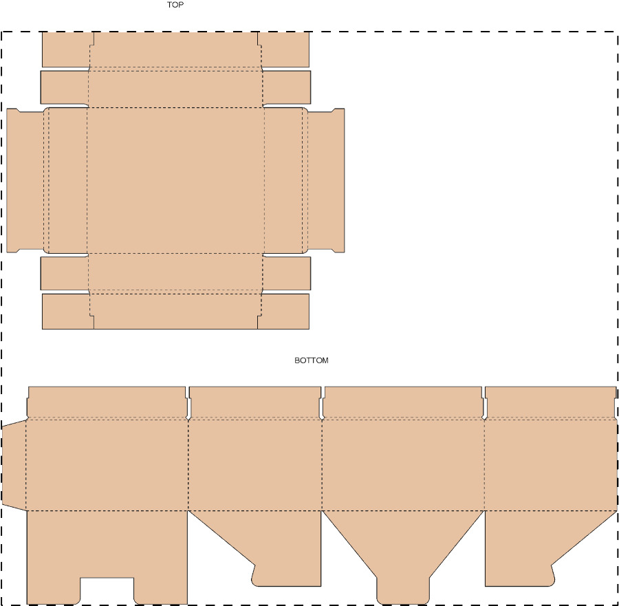Custom kraft corrugated box