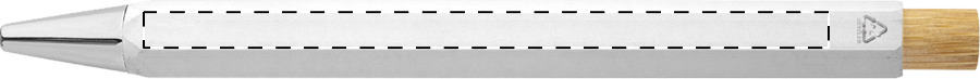 Ballpoint pen barrel - opposite side of clip