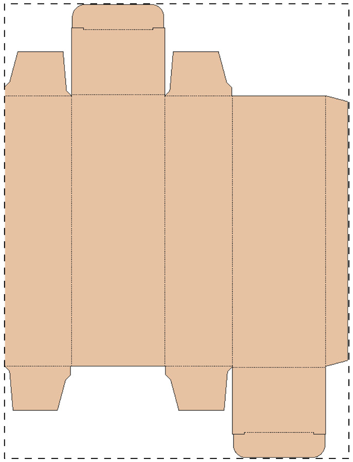 Custom kraft paperboard box