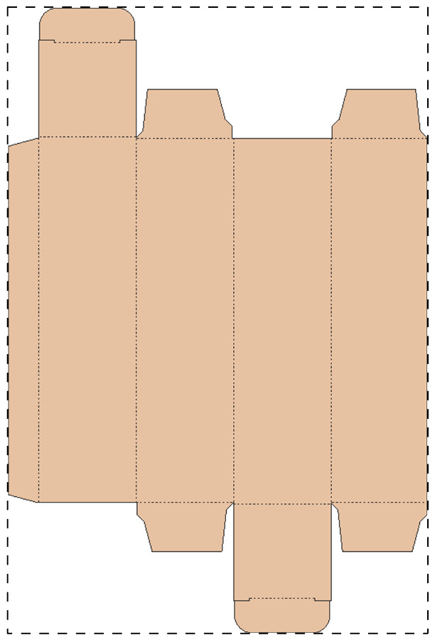Custom kraft paperboard box