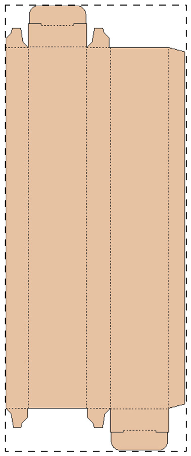 Custom kraft paperboard box