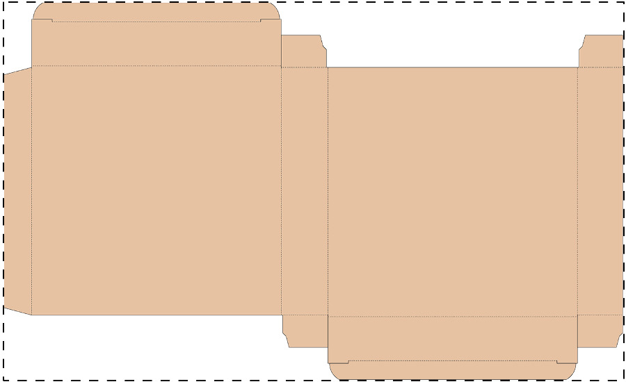 Custom kraft corrugated box