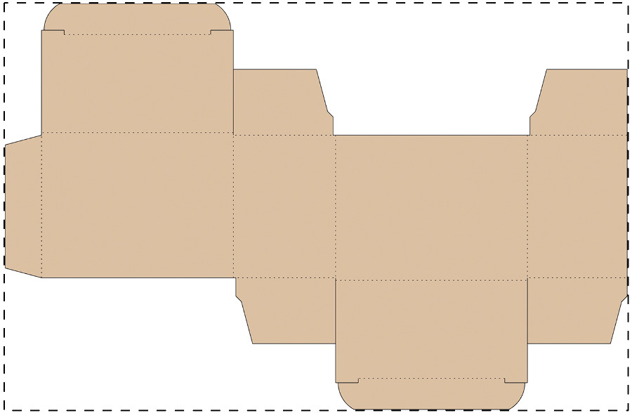 Individuelle Kraftwellpappschachtel