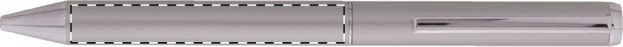 Ballpoint pen barrel - in line with clip