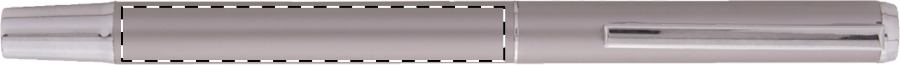 Roller pen barrel - in line with clip