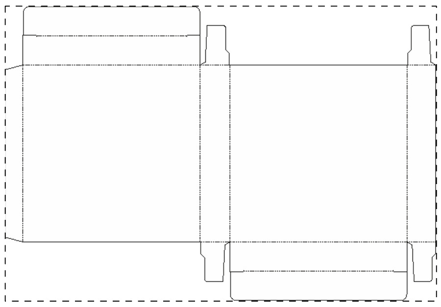 Individuell gestalteter Papierkarton