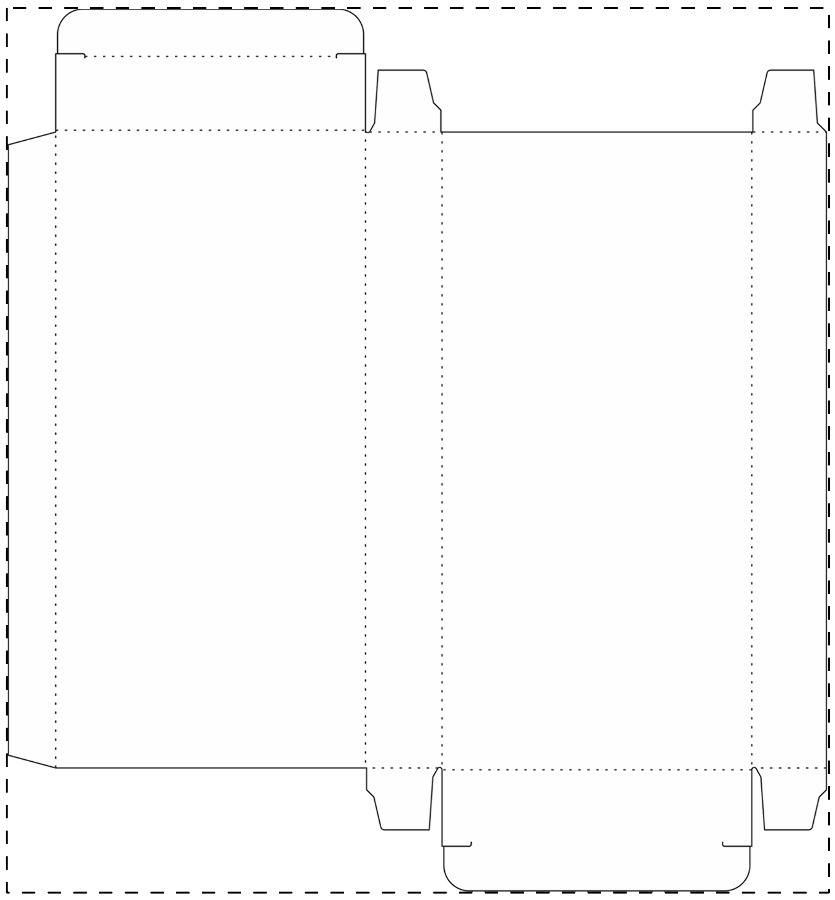 Individuell gestalteter Papierkarton