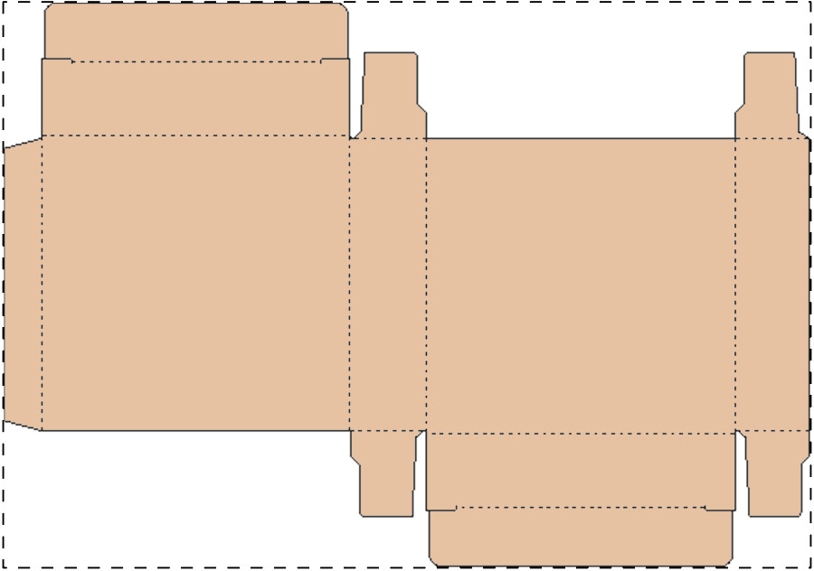 Custom kraft paperboard box