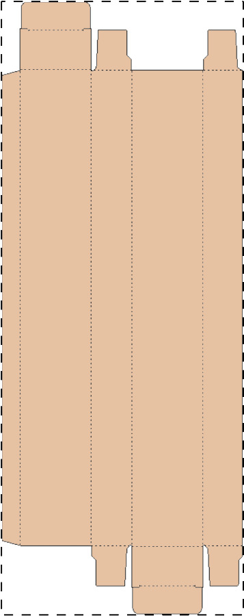 Custom kraft paperboard box