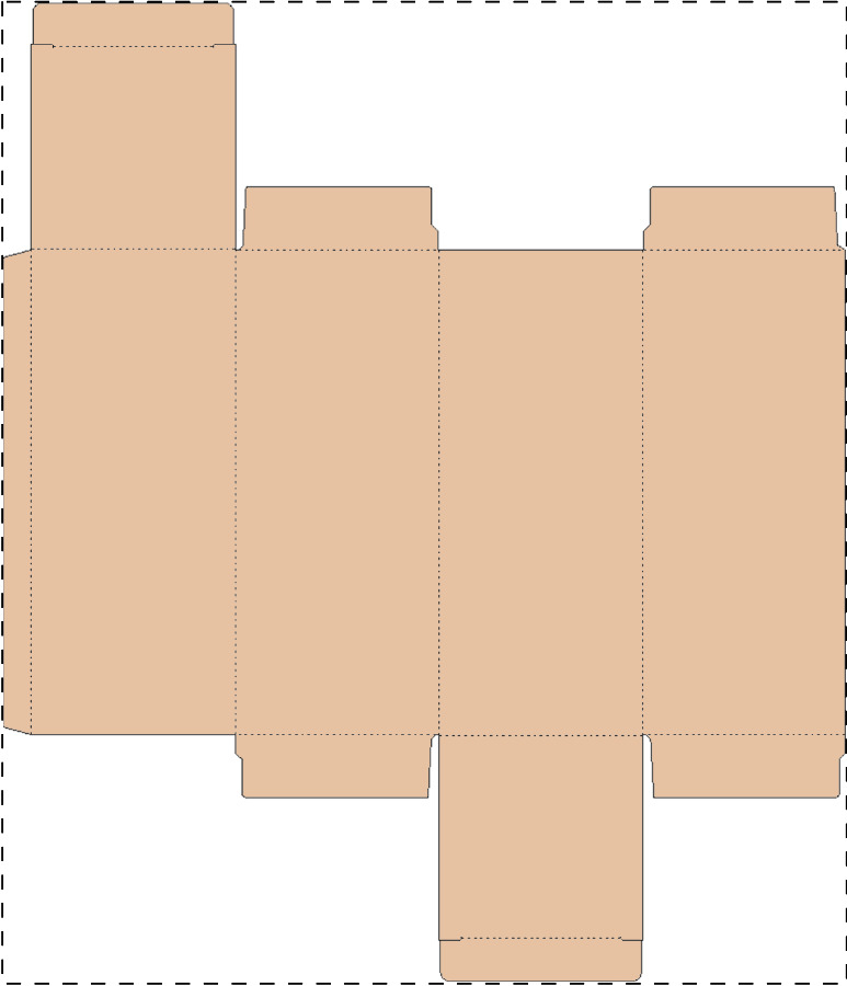 Custom kraft paperboard box