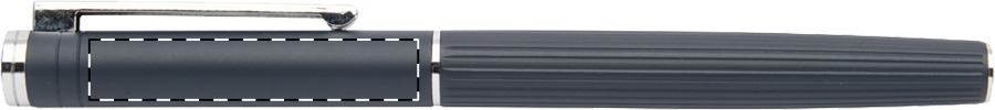 Roller pen below clip - right handed