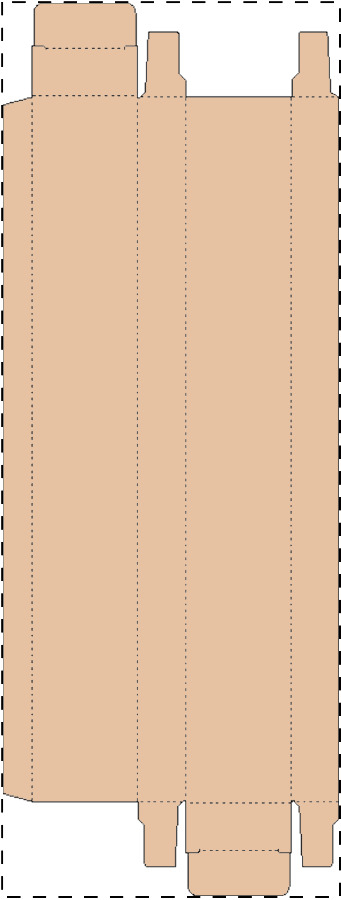 Individuell gestalteter Kraftpapierkarton