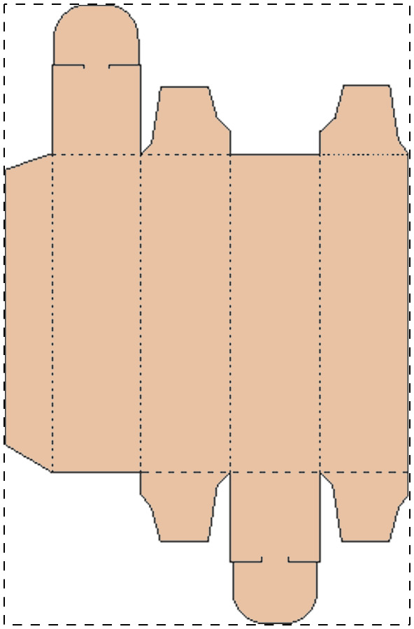 Custom kraft paperboard box