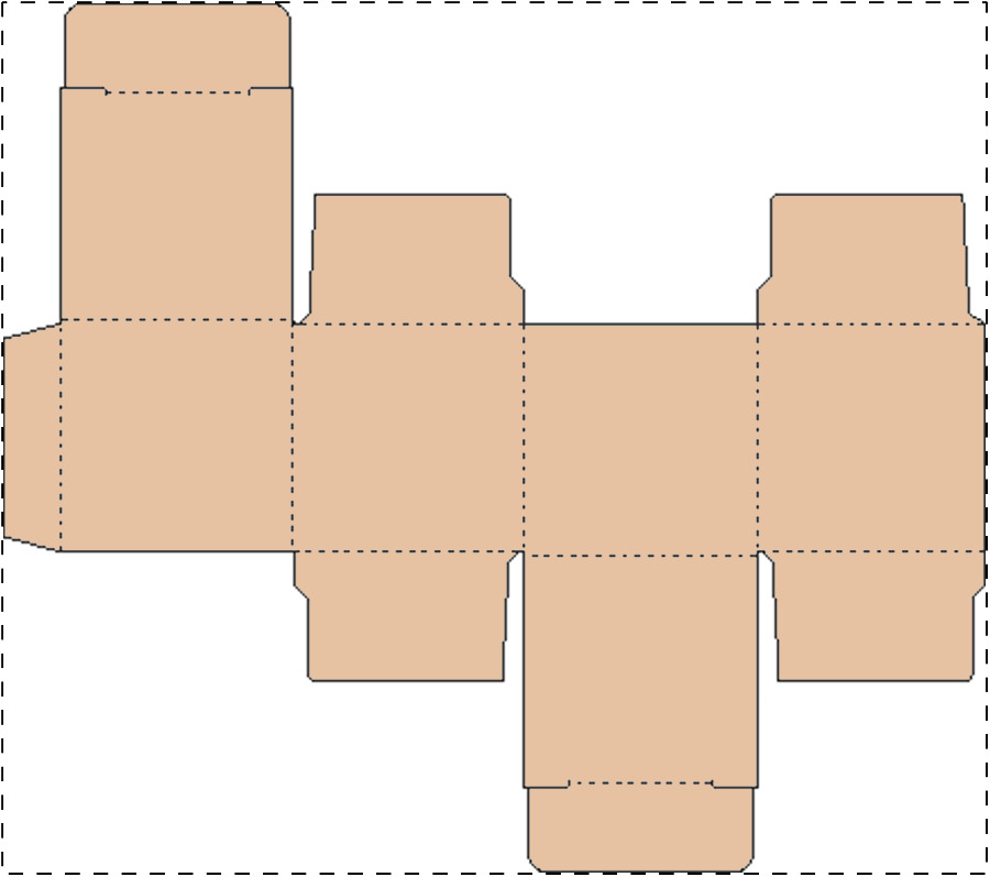 Custom kraft paperboard box