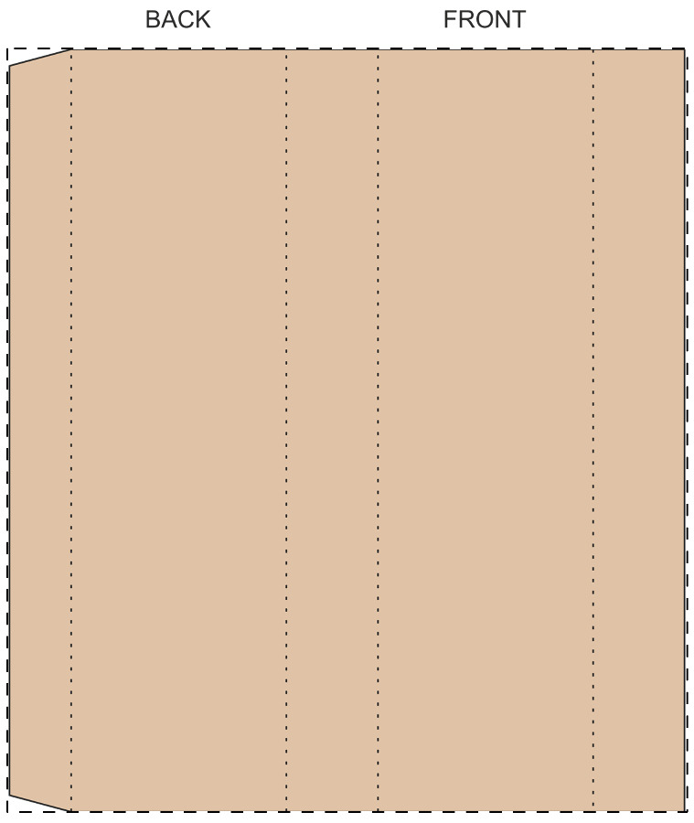 Individuelle Kraftpapierhülle