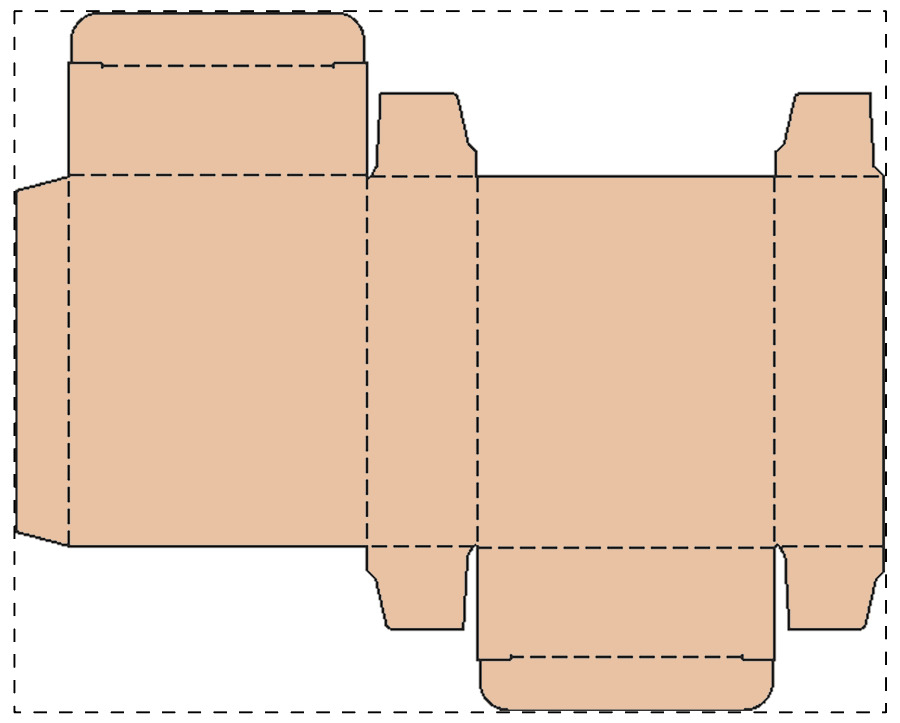 Custom kraft paperboard box
