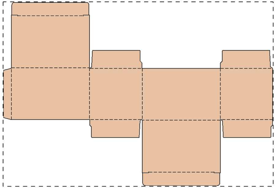 Custom kraft paperboard box