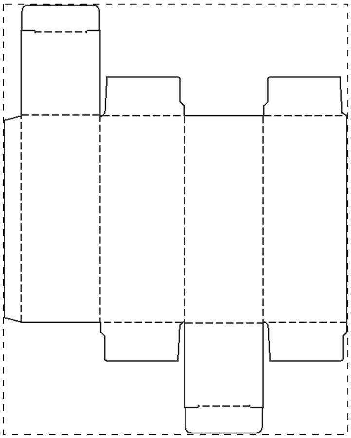 Individuell gestalteter Papierkarton