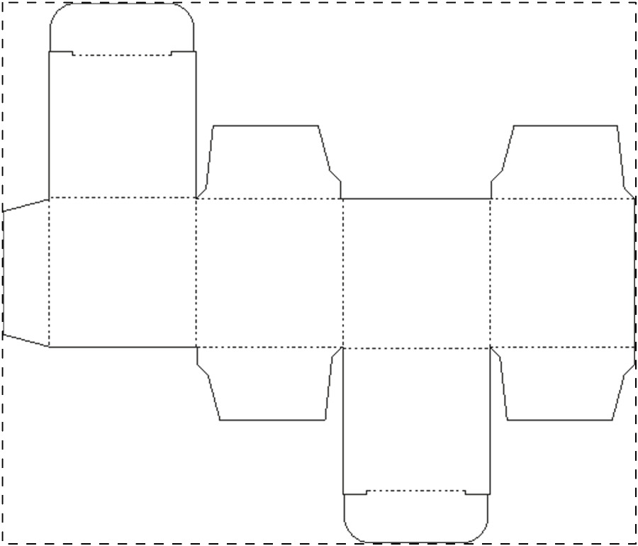 Individuell gestalteter Papierkarton