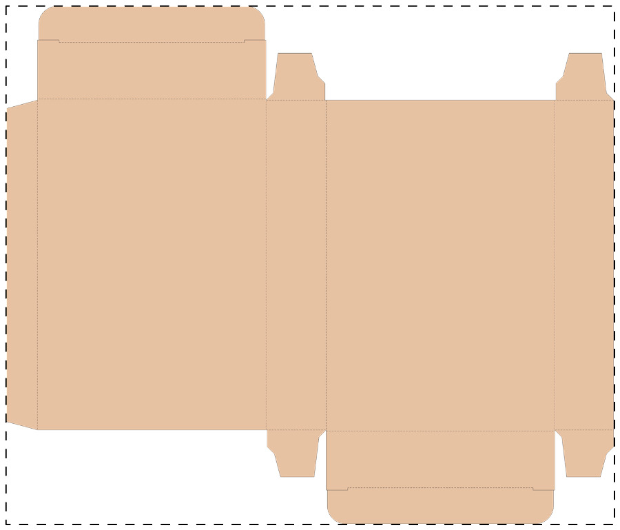 Custom kraft paperboard box