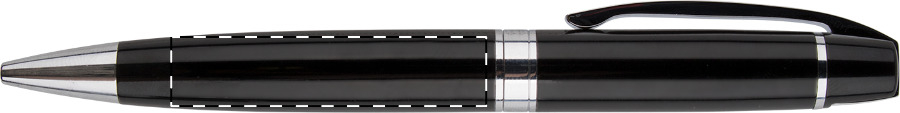 Ballpoint pen barrel - right handed