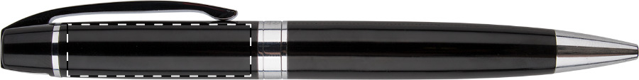 Ballpoint pen below clip - left handed