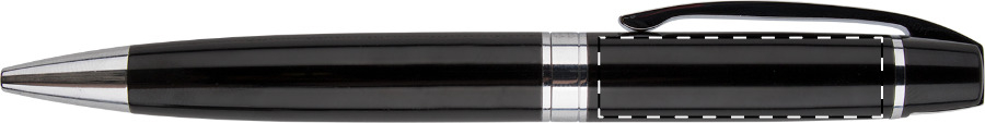 Ballpoint pen below clip - right handed