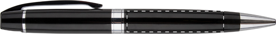 Ballpoint pen barrel - left handed