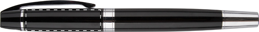 Roller pen below clip - left handed