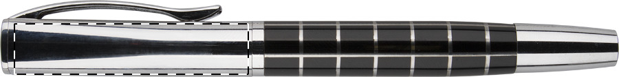 Roller pen below clip - left handed