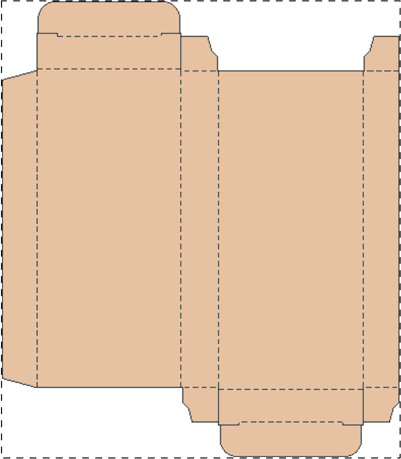 Custom kraft paperboard box