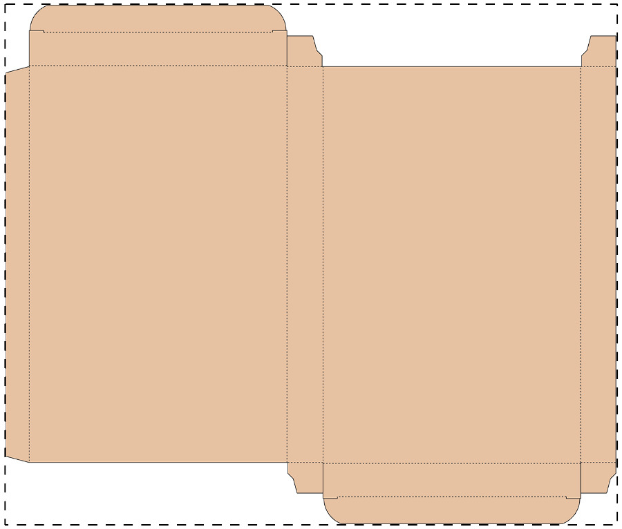 Custom kraft paperboard box