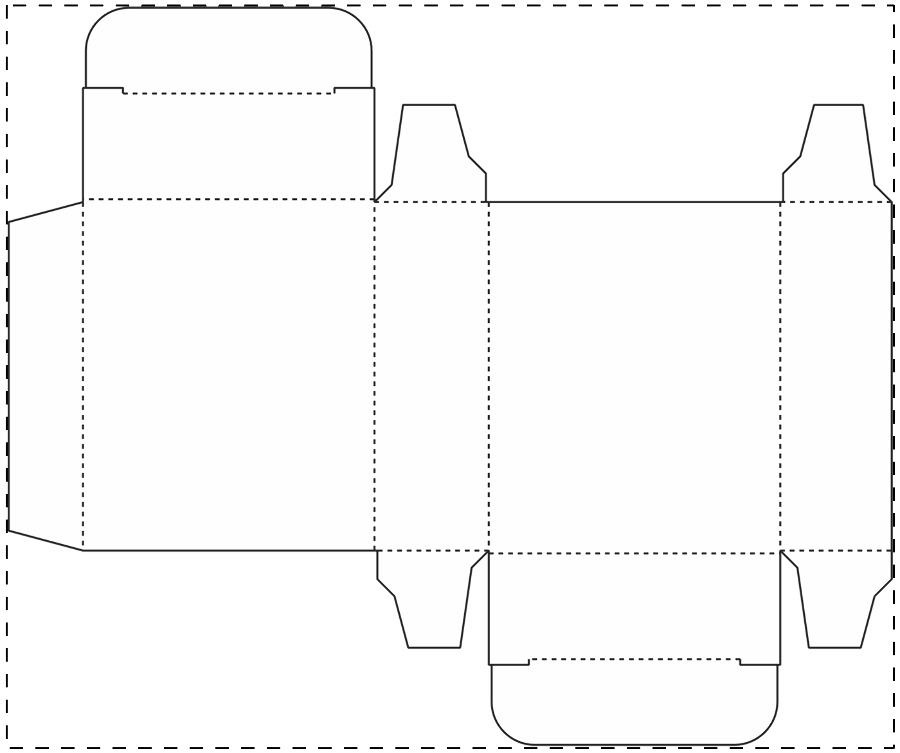 Custom paperboard box