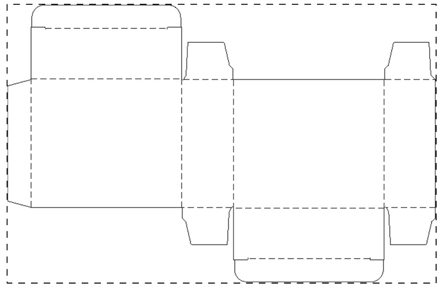 Individuell gestalteter Papierkarton
