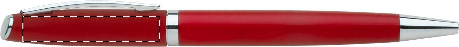 Ballpoint pen below clip - left handed