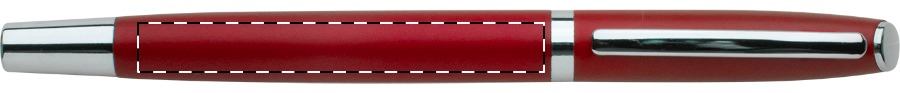 Roller pen barrel - in line with clip