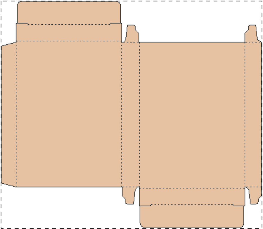 Custom kraft paperboard box