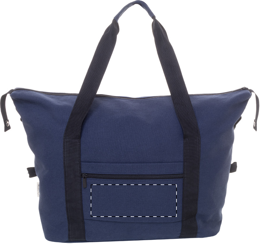Front side - below zip
