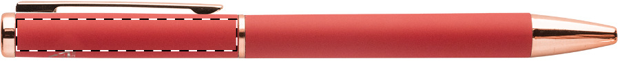 Ballpoint pen below clip - left handed