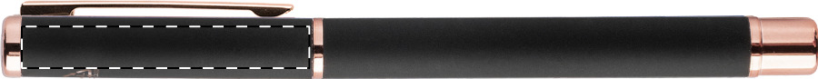 Roller pen below clip - right handed